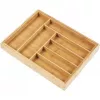 Besteklade-organizer GreenBlue GB379 bamboe-inzet met vakken, natuurlijke afwerking