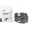TB Print TBTB-TZE231 labeltape voor Brother, 12 mm x 8 m, zwart op wit, 2 st.