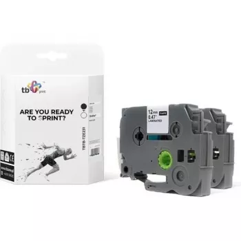 Print, markeertape, label TBP TBTB-TZE231. (1,20cm, wit)
