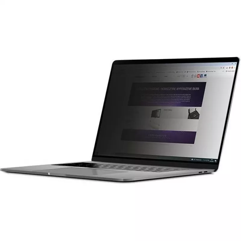 Qoltec 51050 privacyfilter voor beeldscherm (13,3 inch) (11,59 inch, 16:9), beeldschermfolie voor notebook