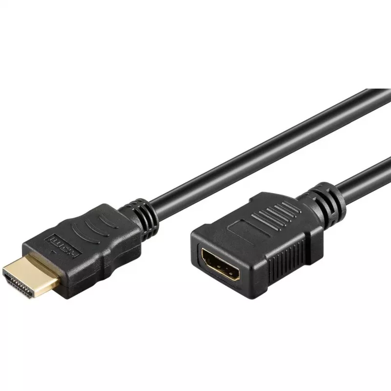 Goobay 76272 High-Speed HDMI 2.1 verlengkabel met Ethernet, 8K @ 60 Hz, HDMI-stekker naar HDMI-aansluiting, 3 m
