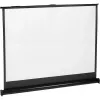 Projectiescherm MACLEAN MC-961 45 inch (4:3) vrijstaand, wit metaal, zichtbaar oppervlak 96×77 cm