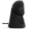 Qoltec tafel-barcodescanner voor 1D- en 2D-codes, QR-scanner, zwart