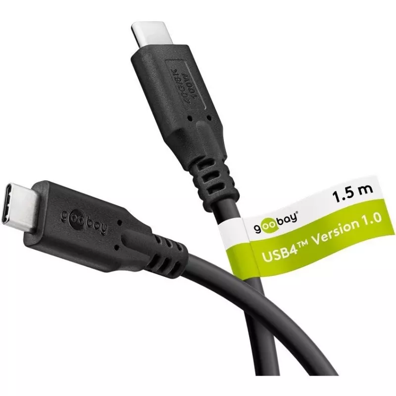 Goobay 74192 USB-kabel zwart