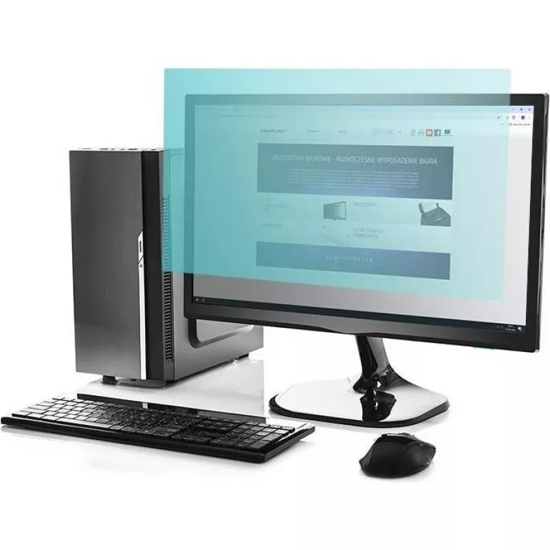 Monitor-privacyscherm QOLTEC 51075 23,8 inch anti-blauwlicht, mat anti-glare