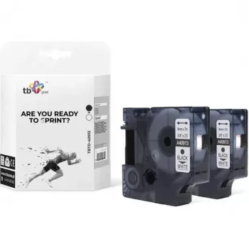 Print, markeertape, label TBP TBTD-40913. (1cm, wit)