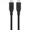 Goobay 74182 USB-C-kabel USB4, 40 Gbit/s, 240 W Power Delivery, 0,5 m, zwart