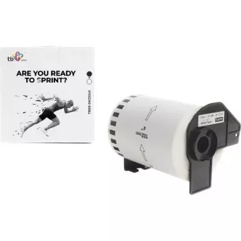Print, labelrol, TB labels TBEB-DK22243 Brother zwart su wit 102x30.48mm (10,20cm)