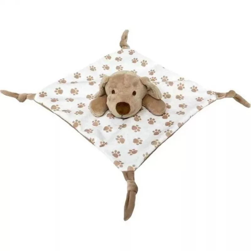 Pluche knuffel TULILO Milly beige hond 25x25 cm zachte babyspeen