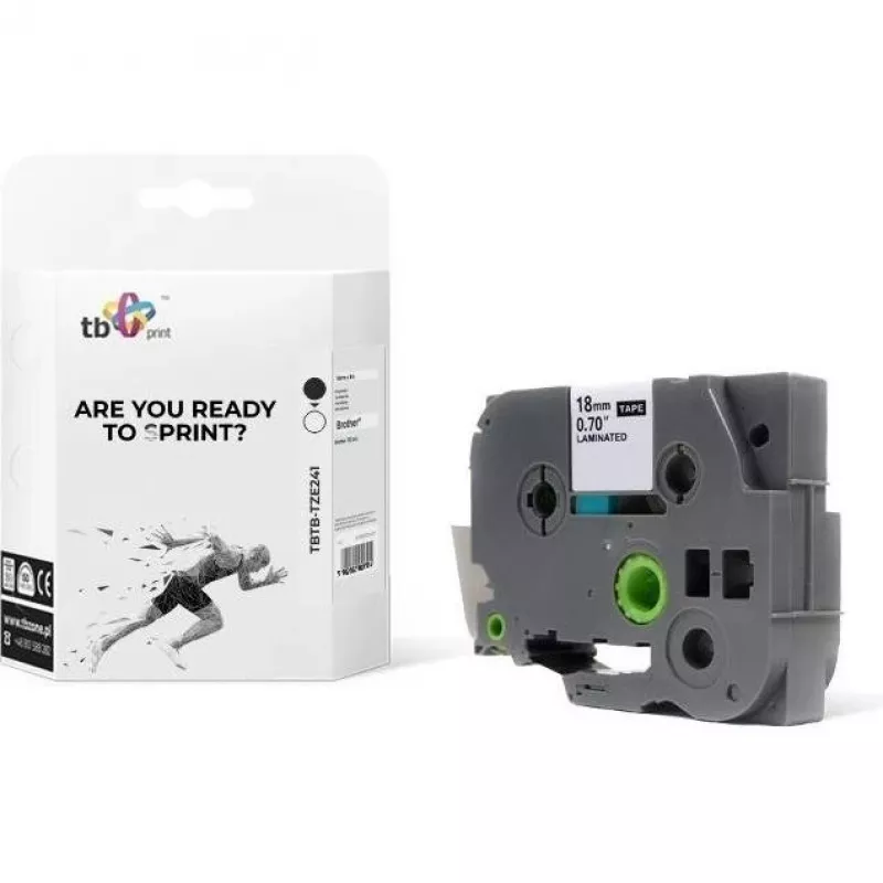 TB Print TBTB-TZE241 labeltape voor Brother, 18 mm x 8 m, 1 st.