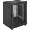 19-inch rackkast QOLTEC 54519 15U – netwerk-/serverbehuizing, 15U hoogte, 19-inch montage