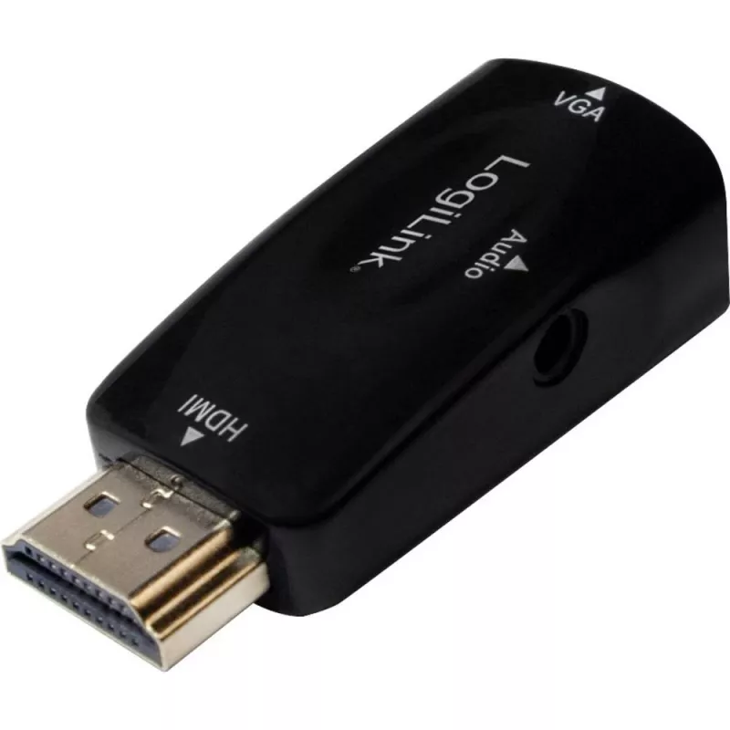 LogiLink CV0107 kabeladapter HDMI VGA zwart (CV0107)