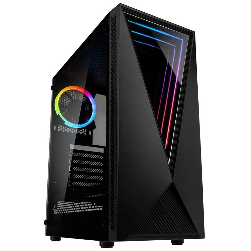 Kolink VOID RGB pc-behuizing (tower), zwart, met venster, led-ventilator, stoffilter