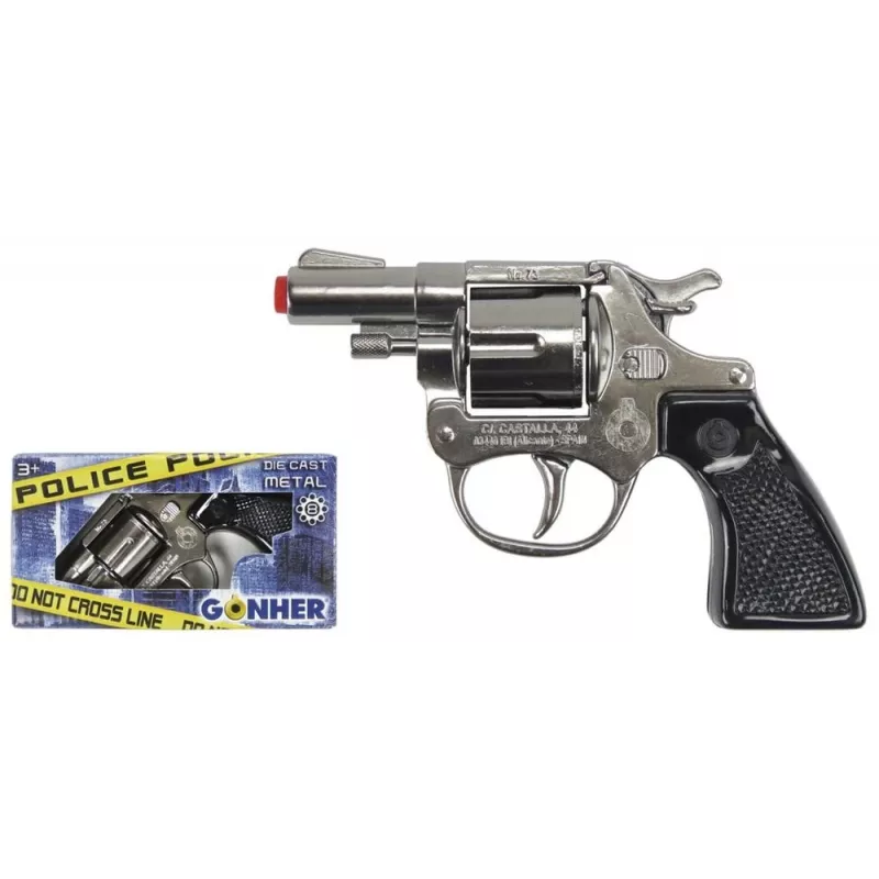 Pulio politierevolver klein, metaal 73/0