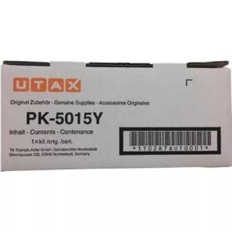 Utax 1T02R7AUT0 PK-5015Y tonercartridge voor P-C2650DW/P-C2655W, 3000 pagina's, geel