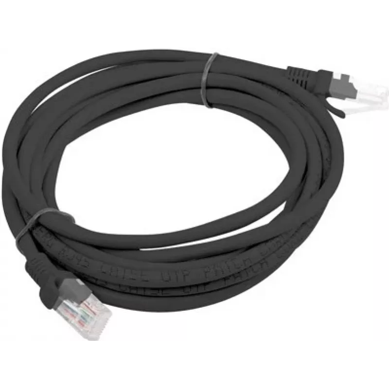 Patchkabel UTP Lanberg PCU6-10CC-0300-BK (RJ45 - RJ45, 3m, UTP, Cat. 6, kleur zwart) (PCU6-10CC-0300-BK)