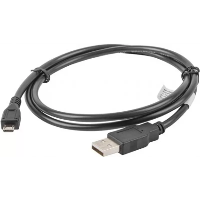 Lanberg CA-USBM-10CC-0010-BK USB-kabel USB 2.0 1 m Micro-USB B USB A zwart