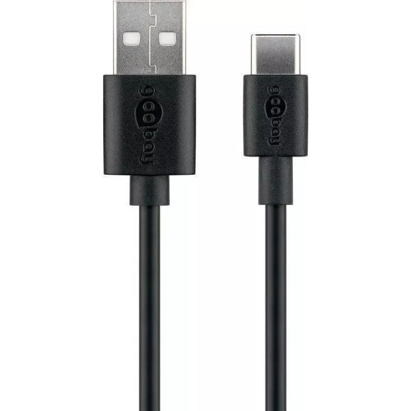 Goobay | USB-C laad- en synchronisatiekabel (USB-A > USB-C) | 59124 | USB-C stekker | USB 2.0 stekker (Type-A)