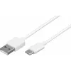 Wentronic 59130 2m USB A USB C stekker wit USB-kabel (59130)