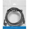 Netkabel LANBERG CA-C13C-11CC-0050-BK – 5 m, C13-koppeling naar CEE7/7, haaks C13
