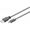 Wentronic goobay - USB-kabel - USB-C (M) naar USB Type A (M) - USB 3,1 Gen 2 3 A - 50cm - rond - zwart (41073)