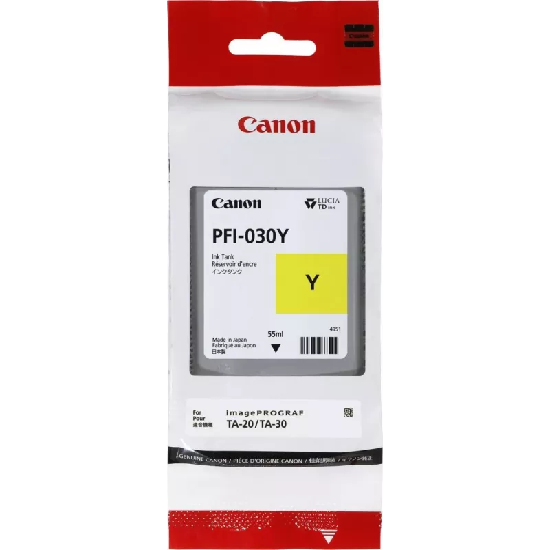 Canon PFI-030Y inktcartridge 1 stk. origineel geel