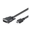 Goobay | DVI-D/HDMI-kabel, vernikkeld | 50580 | DVI-D stekker single-link (18+1 pin) | HDMI stekker (type A) | 2 m