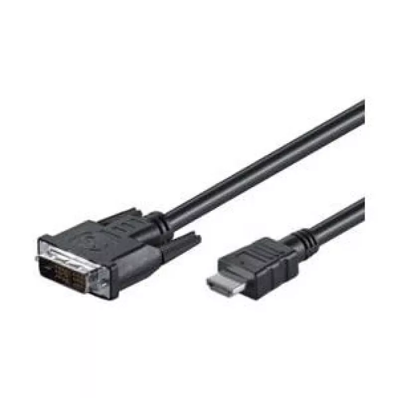Goobay | DVI-D/HDMI-kabel, vernikkeld | 50580 | DVI-D stekker single-link (18+1 pin) | HDMI stekker (type A) | 2 m