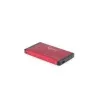 Gembird EE2-U3S-2-R - harde schijf - SATA - 6,35 cm (2.5) - 3.0 - rood - aluminium (EE2-U3S-2-R)