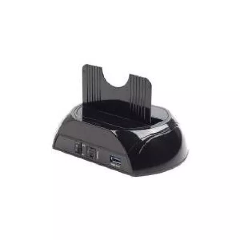 Gembird HD32-U3S-2 opslag-dockingstation zwart