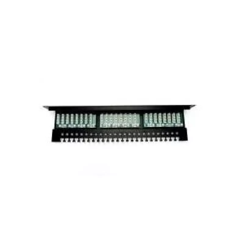 Digitus DN-91524U-EC 19" patchpaneel met 24 poorten Cat5e U/UTP, 1U, met kabelgeleiding, zwart