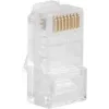 LANBERG RJ-45 kabelverbinder PLU-5000, U/UTP (UTP) afscherming, doorschijnend wit, 100-pack