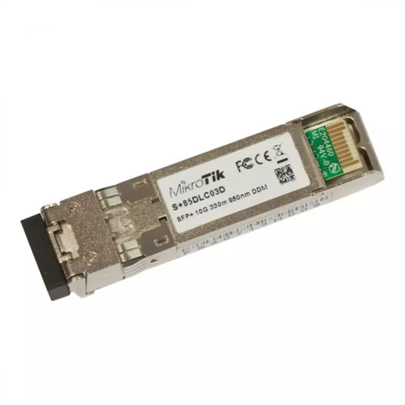 MikroTik S+85DLC03D - SFP+-transceivermodule - 10 GigE - SFP+ / LC multimode - tot 300 m - 850 nm