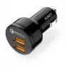 CC-T8 ultrasnelle auto-oplader 2x USB 3.0 6A 36W + micro-USB-kabel 1m