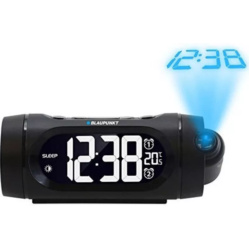 Radiowekker Blaupunkt CRP9BK, FM PLL, projector, USB-oplaadfunctie, binnentemperatuur (CRP9BK)