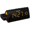 Klokradio SENCOR SRC 330 OR — FM-klokradio met 1,2-inch led-display, dual-alarm, rode 180°-projectie, binnentemperatuur, batterijbuffer