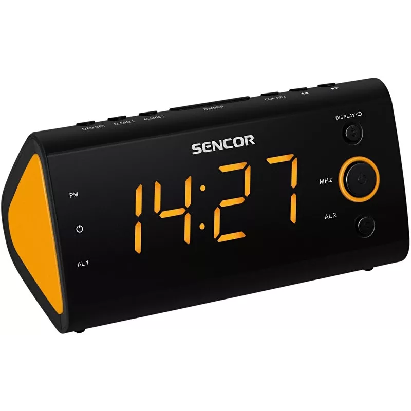Klokradio SENCOR SRC 170 — PLL-FM-klokradio, 1,2-inch led, dubbele wekker, binnentemperatuur, batterijback-up