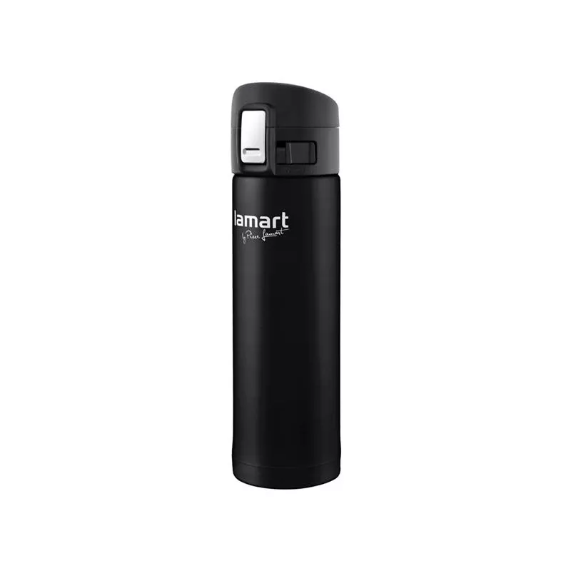 Thermobeker LAMART LT4045 400 ml roestvrijstalen vacuümgeïsoleerde reisbeker, Ø 6,4 cm