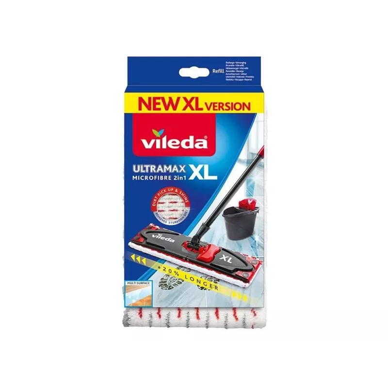 Dweil Vileda UltraMax XL rood wit