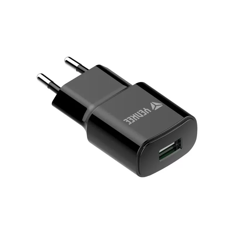 Net-USB-A-oplader YENKEE YAC 2013BK — 12 W, 2,4 A uitgang
