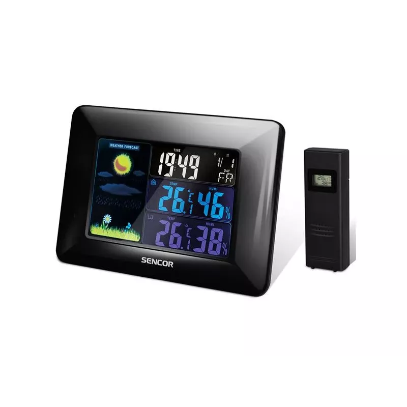 Sencor SWS 4250 weerstation met draadloze sensor, kleuren-LCD