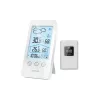 Sencor SWS 3000 W weerstation met laadstation en draadloze sensor, wit