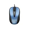 USB-kabelmuis, 4 knoppen, optisch, symmetrisch, blauw
