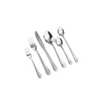 Bestekset LAMART LT5006 – 48-delige roestvrijstalen bestekset, bevat eetlepels, messen, vorken, theelepels, dessertvorken, lange lepels