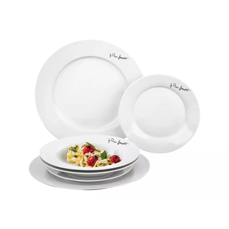 Tafelserviesset Lamart LT9001 6 stuks porselein wit 3 personen