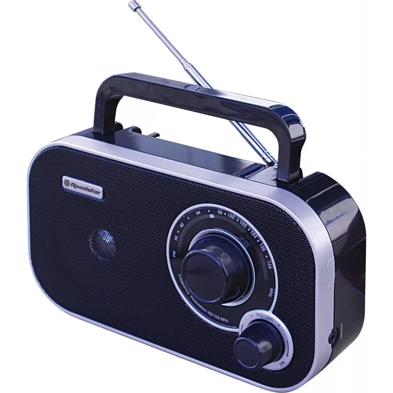 Roadstar TRA-2235 BK draagbare analoge radio, FM, zwart