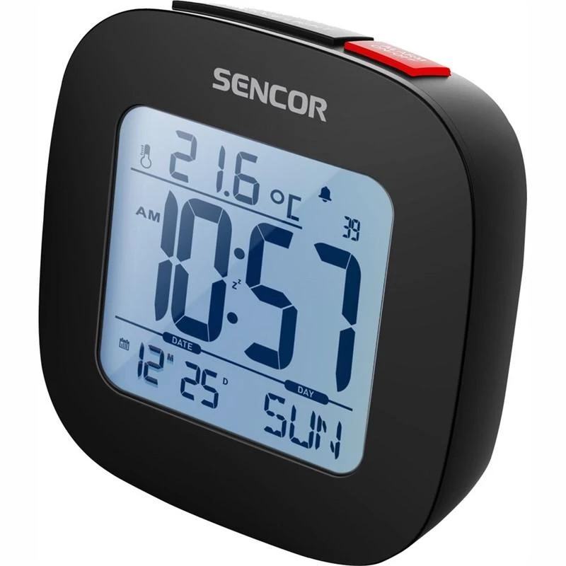 Sencor SDC 1200 B wekker met alarmfunctie, zwart