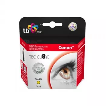 Inkt TBC-CLI8YE (Canon CLI8YE) geel 100% nieuw