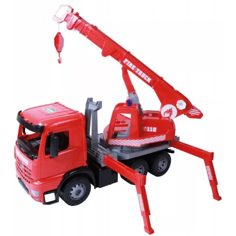 Mechanische speelgoedkraanwagen Lena 02175EC, 70 cm, losse bruine wagen