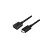 UNITEK Y-C476BK USB-kabel USB 3.2 Gen 1 (3.1 Gen 1) 0,2 m USB C USB A zwart